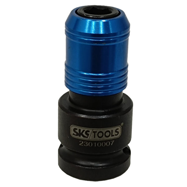 Καρυδάκι αντάπτορας μαύρος για μύτες  5/16 (8 mm) QUICK RELEASE με καρέ ½ ίντσας SKS TOOLS.