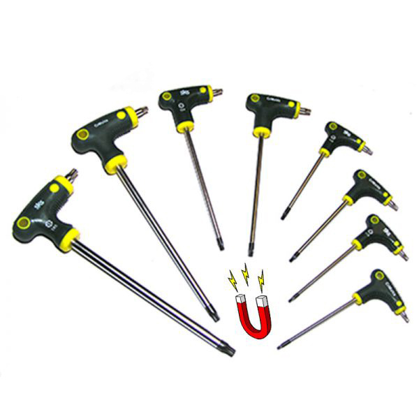 Σετ κλειδιά ταφ TORX με τρύπα 8 τεμαχίων SKS TOOLS σε πλαστικό βαλιτσάκι.