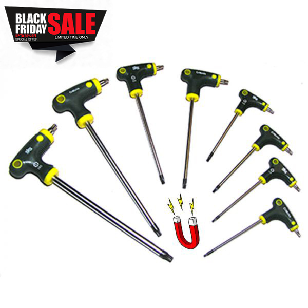 Σετ κλειδιά ταφ TORX με τρύπα 8 τεμαχίων SKS TOOLS σε πλαστικό βαλιτσάκι.