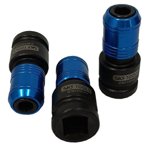 Καρυδάκι αντάπτορας μαύρος για μύτες  5/16 (8 mm) QUICK RELEASE με καρέ ½ ίντσας SKS TOOLS.