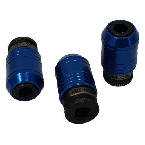 Καρυδάκι αντάπτορας μαύρος για μύτες ¼  QUICK RELEASE με καρέ ¼  της ίντσας SKS TOOLS.