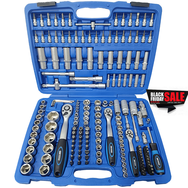 Σετ κασετίνα καρυδάκια 1/4 , 3/8 & 1/2 ίντσας 171 τεμαχίων SKS TOOLS 23020003.