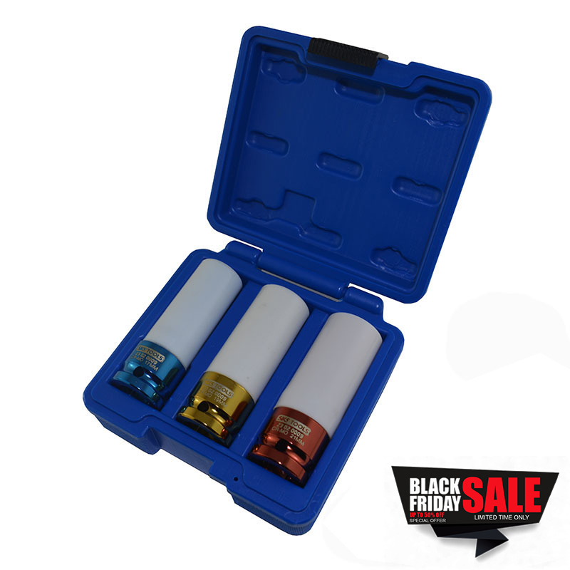 Σετ καρυδάκια αέρος 3 τεμαχίων μακριά για ζάντες, SKS/TOOLS 23020009.