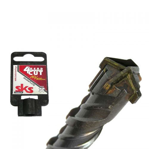 Τρυπάνι SDS plus τετράκοπο με διπλό σπείρωμα Ø 10 Χ 400 mm SKS TOOLS.