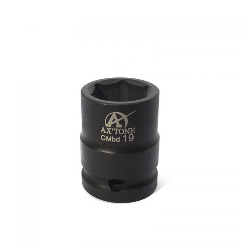 Καρυδάκι ½ εξάγωνο μαύρο κοντό 19mm.