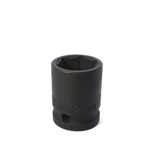 Καρυδάκι ½ εξάγωνο μαύρο κοντό 21mm.