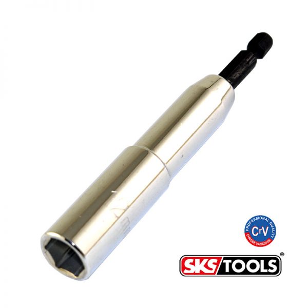 Καρυδάκι εξάγωνο 12mm με αξονάκι ¼ 110mm.