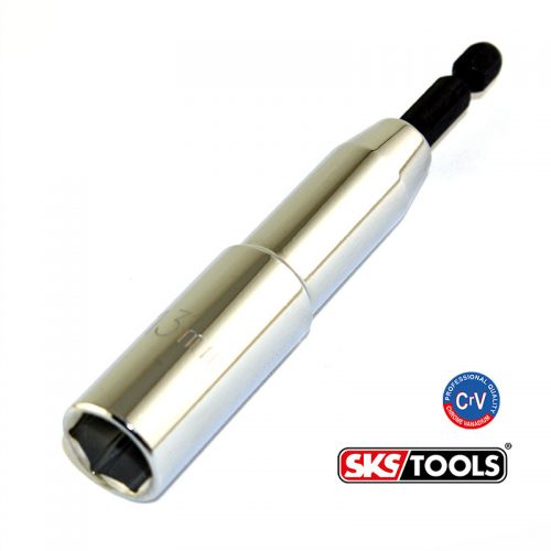 Καρυδάκι εξάγωνο 13mm με αξονάκι ¼ 110mm.