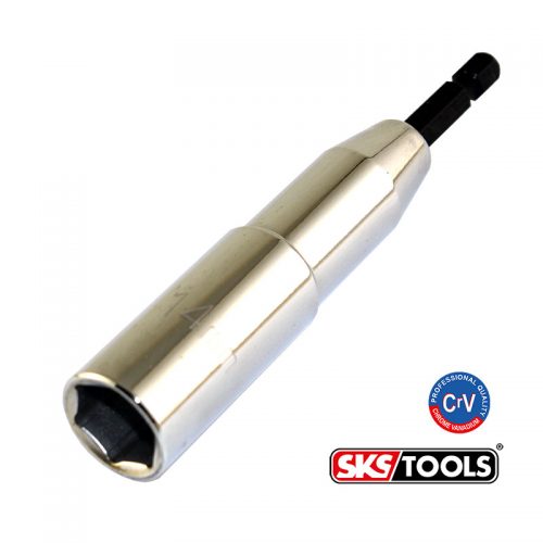 Καρυδάκι εξάγωνο 14mm με αξονάκι ¼ 110mm.
