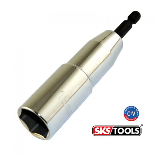 Καρυδάκι εξάγωνο 19mm με αξονάκι ¼ 110mm.