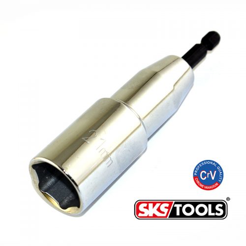 Καρυδάκι εξάγωνο 21mm με αξονάκι ¼ 110mm.