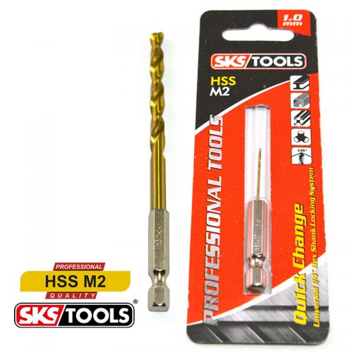 Τρυπάνι HSS M2 σε μύτη ¼ 1mm SKS TOOLS.