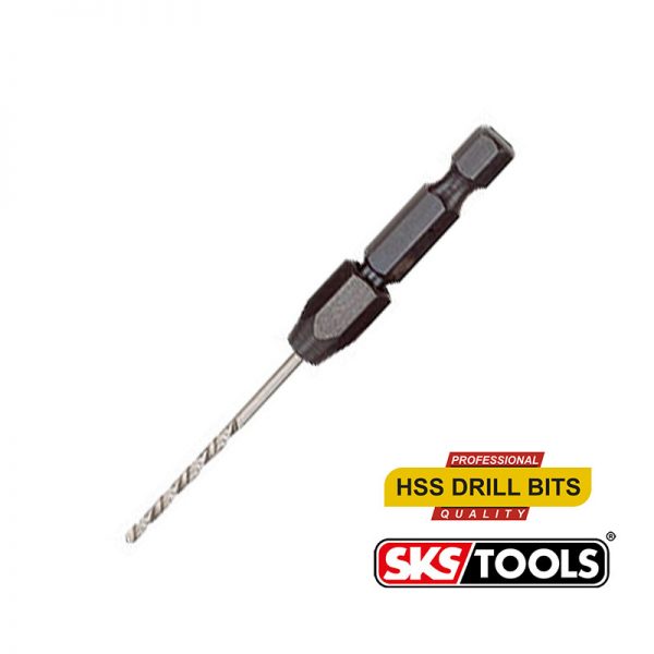 Τρυπάνια HSS σε τσοκάκι ¼ 2mm SKS TOOLS.