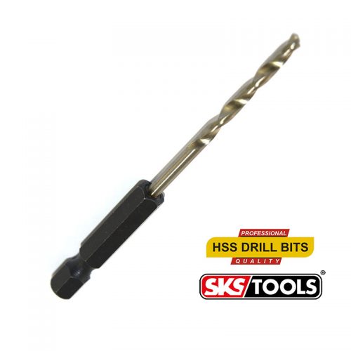 Τρυπάνια σιδήρου HSS σε μύτη ¼ 3mm.