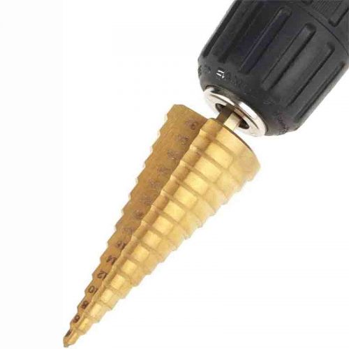 Τρυπάνι κωνικό 4 - 32 mm με επικάλυψη τιτανίου.