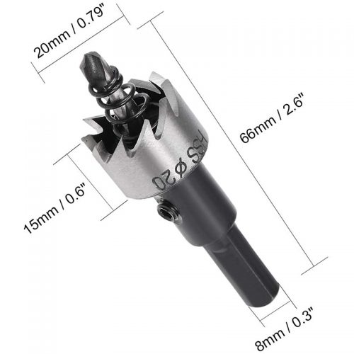 Ποτηροτρύπανο INOX 20 mm.