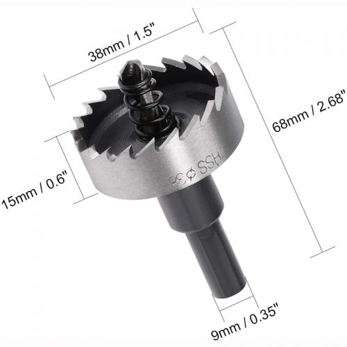 Ποτηροτρύπανο INOX 38 mm.