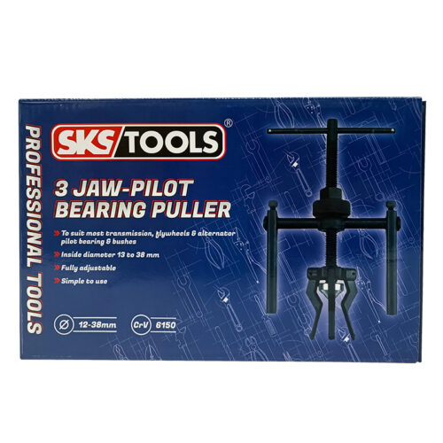 Εξολκέας εσωτερικών ρουλεμάν τρία πόδια & γέφυρα Cr-V, SKS/TOOLS 40000124.