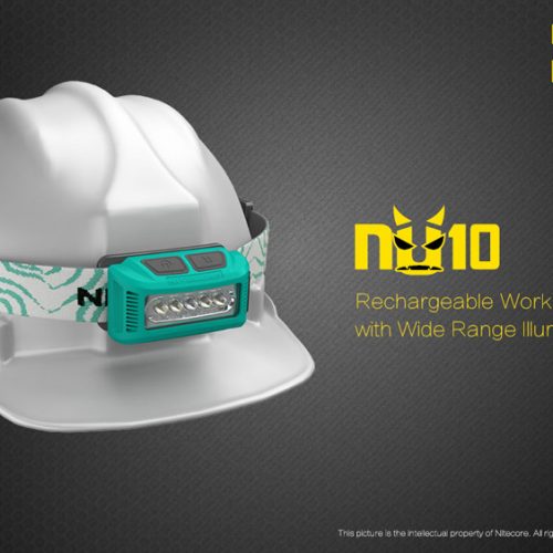 ΦΑΚΟΣ LED NITECORE HEADLAMP NU10, Black+Black Headband.