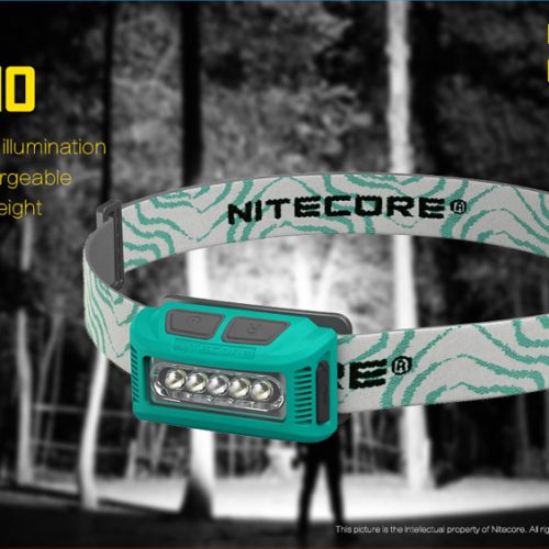 ΦΑΚΟΣ LED NITECORE HEADLAMP NU10, Black+Black Headband.
