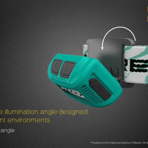 ΦΑΚΟΣ LED NITECORE HEADLAMP NU10, Black+Black Headband.