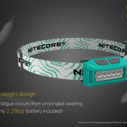 ΦΑΚΟΣ LED NITECORE HEADLAMP NU10, Black+Black Headband.