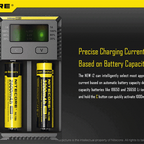 ΦΟΡΤΙΣΤΗΣ NITECORE i2EU, Δύο Θέσεων New.