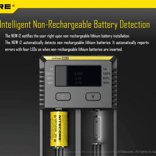 ΦΟΡΤΙΣΤΗΣ NITECORE i2EU, Δύο Θέσεων New.