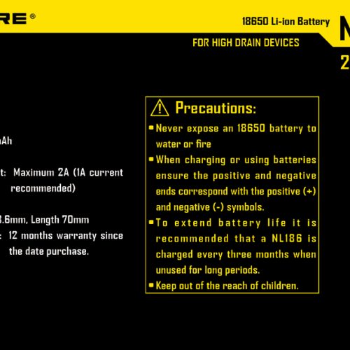 ΜΠΑΤΑΡΙΑ NITECORE 18650 2300mAh.