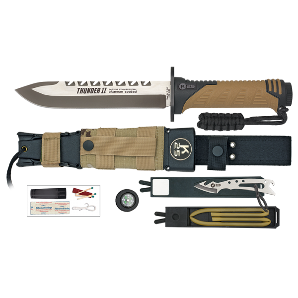 ΜΑΧΑΙΡΙ K25, Tactical Knife, THUNDER II, COYOTE, ENERGY.