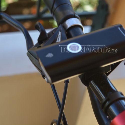 Φακός LED ποδηλάτου επαναφορτιζόμενος.