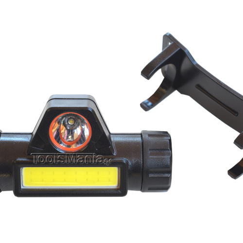 Φακός κεφαλής LED επαναφορτιζόμενος.