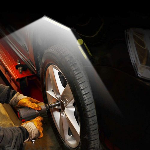 Φορτιζόμενος φακός εργασίας COB LED 360° με μαγνήτη κίτρινος.