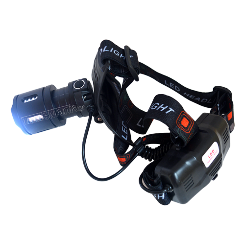 Ισχυρότατος φακός κεφαλής επαναφορτιζόμενος προβολέας LED.