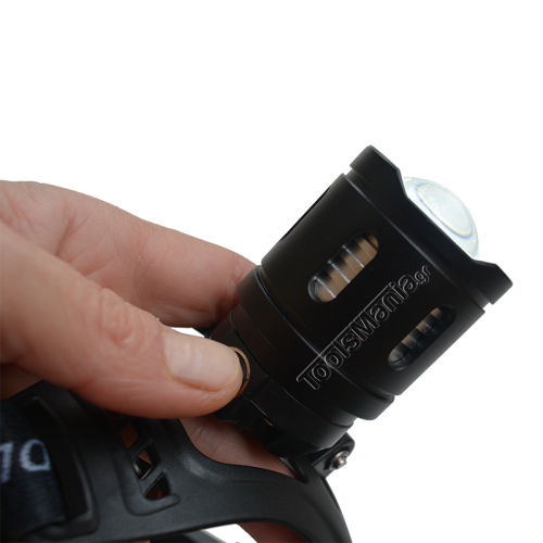 Ισχυρότατος φακός κεφαλής επαναφορτιζόμενος προβολέας LED.