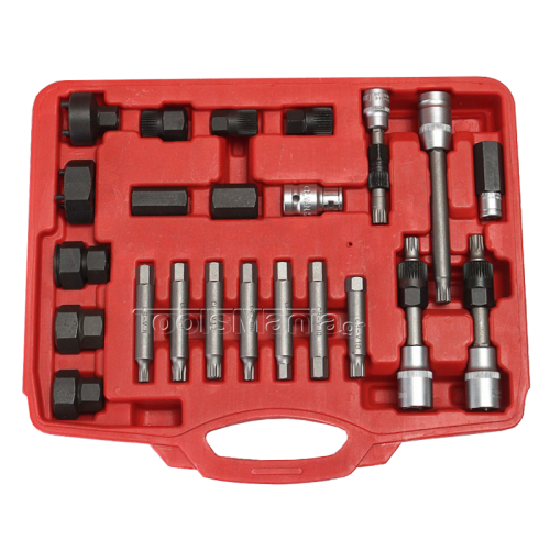 Σετ επισκευής τροχαλίας δυναμό 24 τεμαχίων.