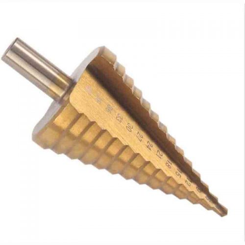 Τρυπάνι κωνικό 4 – 42 mm με επικάλυψη τιτανίου.