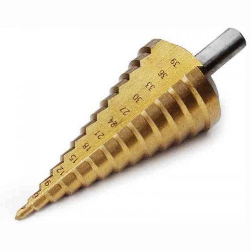 Τρυπάνι κωνικό 4 – 39 mm με επικάλυψη τιτανίου.