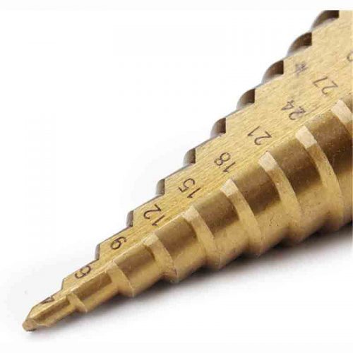 Τρυπάνι κωνικό 4 – 39 mm με επικάλυψη τιτανίου.