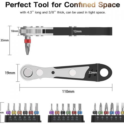 Σετ με μύτες και καστάνια 19 τεμαχίων.