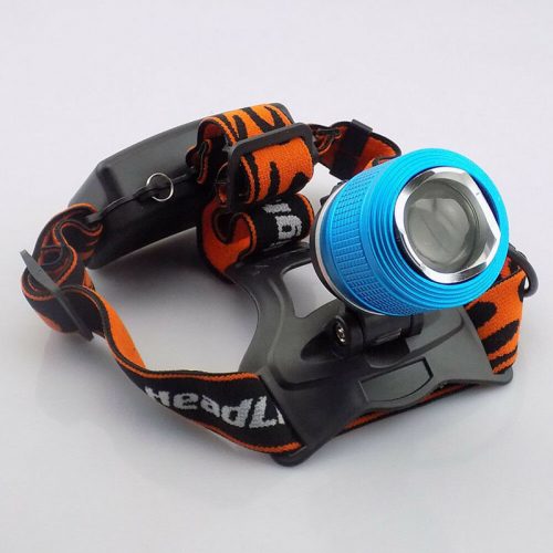 Επαναφορτιζόμενος φακός κεφαλής υψηλής φωτεινότητας DUAL LIGHT μπλε.