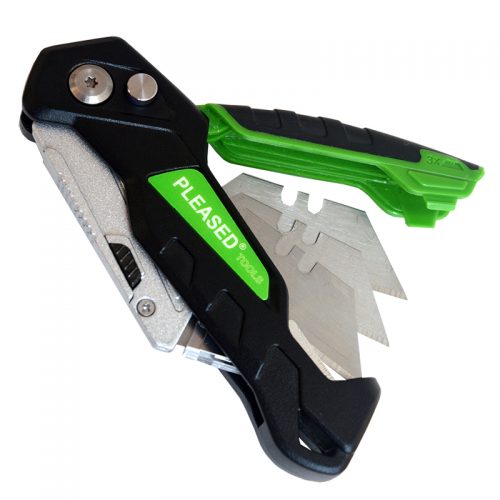 Φαλτσέτα σουγιάς με τραπεζοειδή λάμα και 3 λάμες.