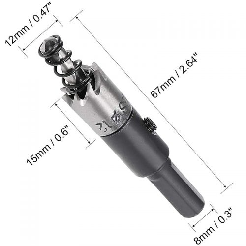 Ποτηροτρύπανο INOX 12 mm.