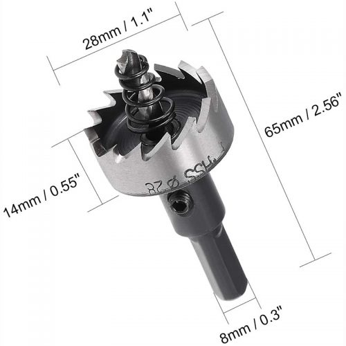 Ποτηροτρύπανο INOX 28 mm.