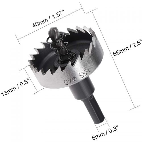 Ποτηροτρύπανο INOX 40 mm.