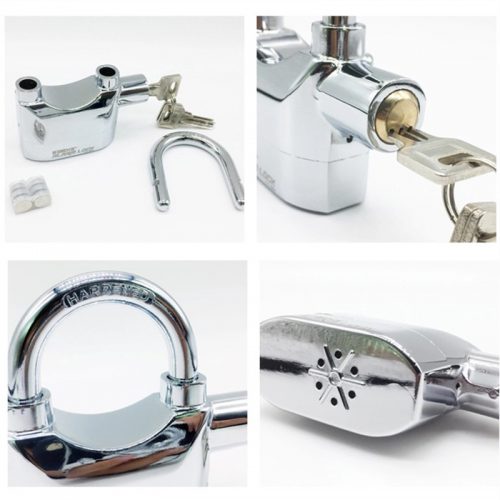 Λουκέτο ασφαλείας με συναγερμό και αισθητήρα κραδασμών κοντόλαιμο.