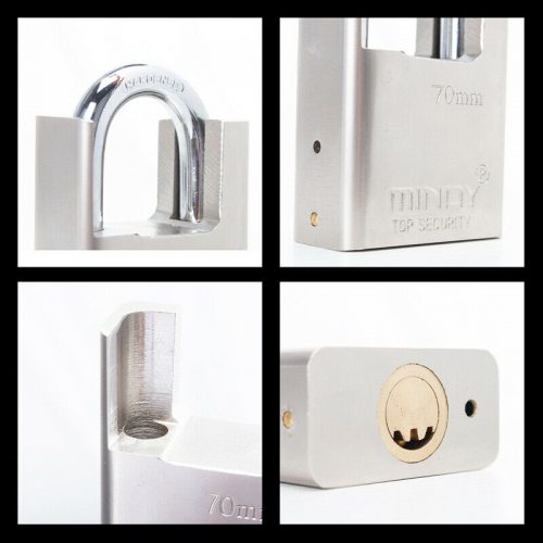 Λουκέτο ατσάλινο κλειστού λαιμού 70 mm.