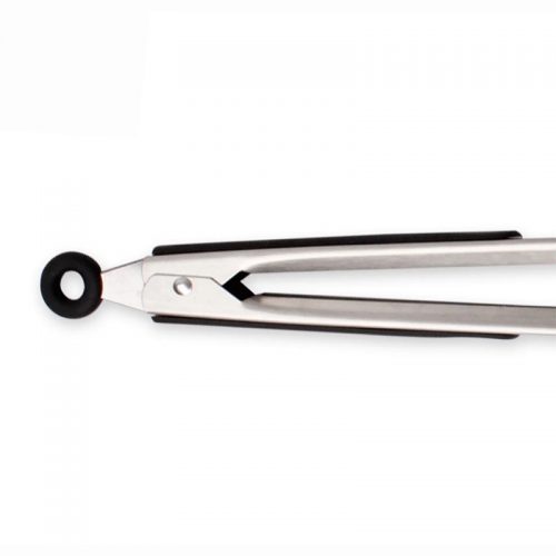 Τσιμπίδα BBQ ανοξείδωτη 30 εκατοστά μαύρη.