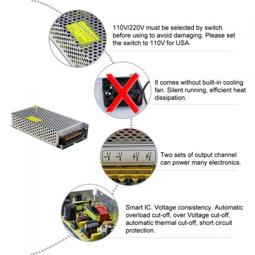 Τροφοδοτικό 12V 120W 10A.