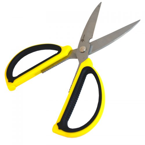 Ψαλίδι κουζίνας κιτρινόμαυρη λαβή.